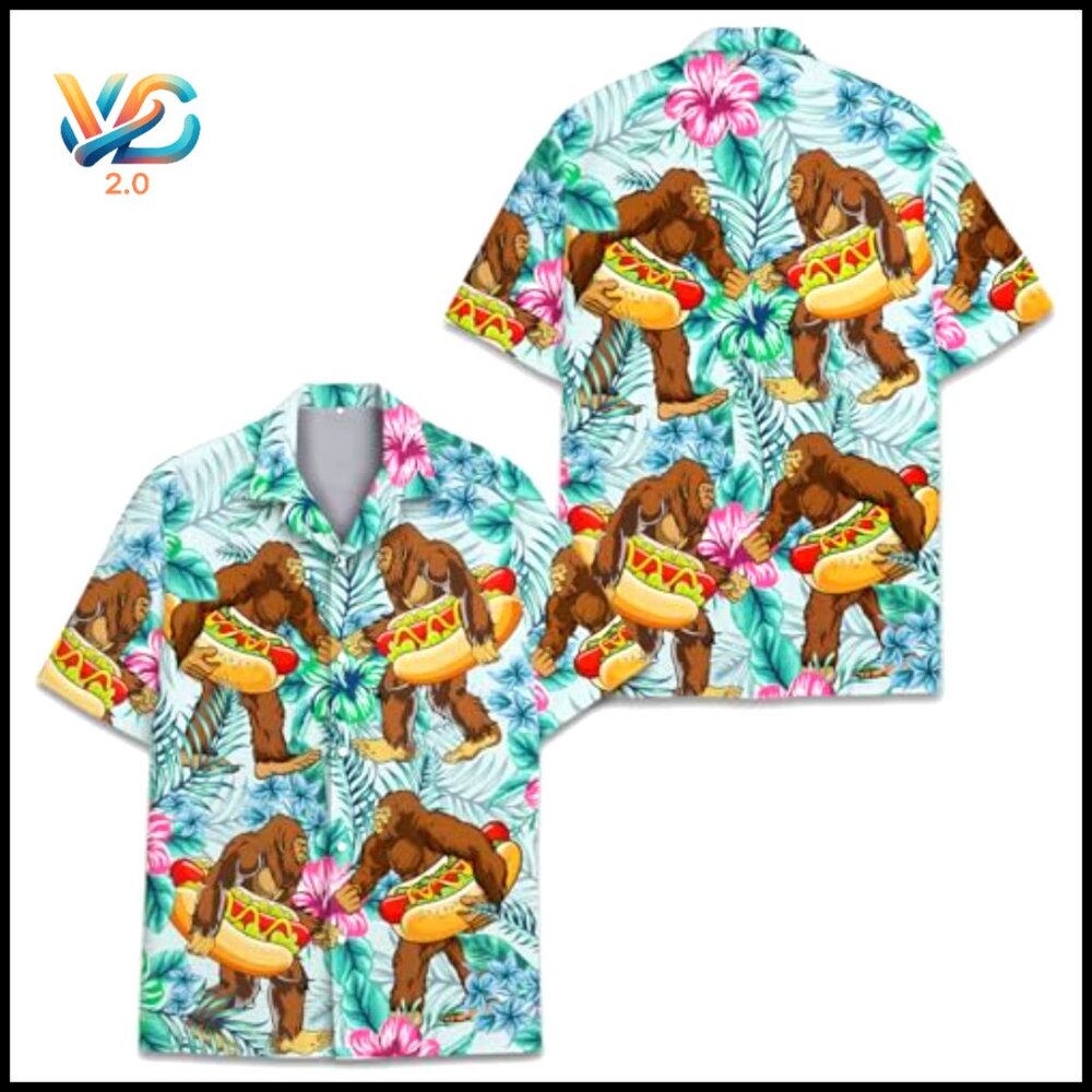 Lightweight Polyester Button Down Shirt, Short Sl… - image 4